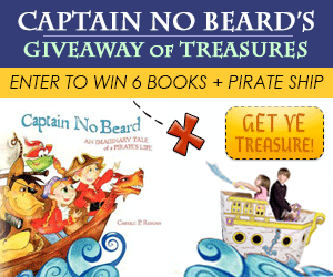 http://www.thechildrensbookreview.com/weblog/2014/09/captain-no-beard-series-and-pirate-ship-giveaway-of-treasures.html