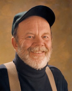 Gary Paulsen wearing a hat and smiling at the camera