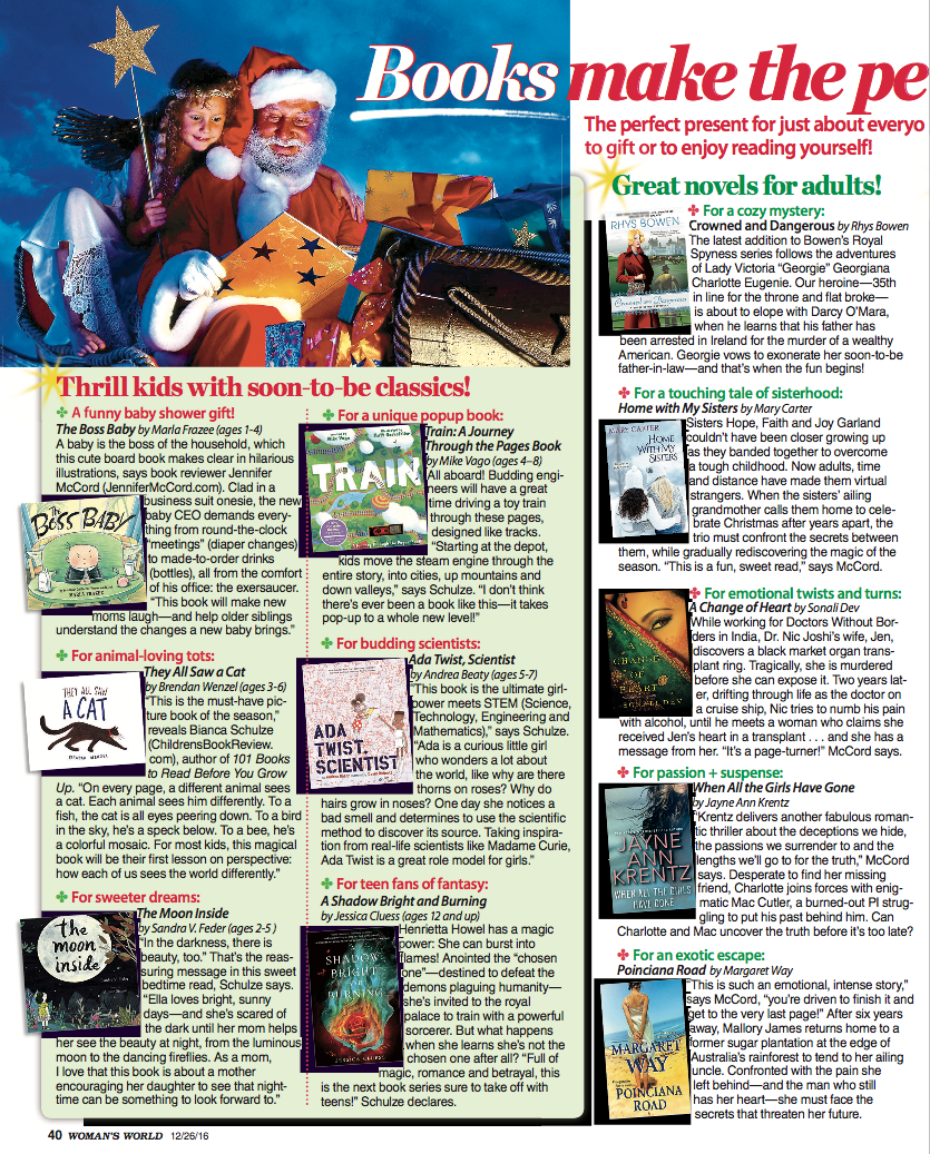 The Children's Book Review in Woman's World 2016