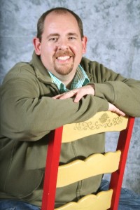 A man sitting in a chair