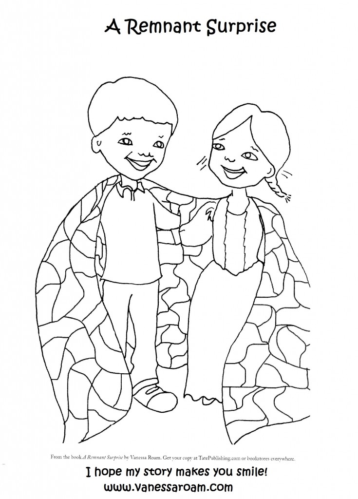 Gretchen and Walter Coloring Page, Copyright 2013