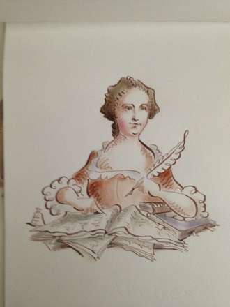 Abigail Adams, drawn by Diane Goode - color