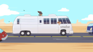 NuggiesRoadTripHeaderTWTFB | The Children's Book Review A truck is parked on the side of a road