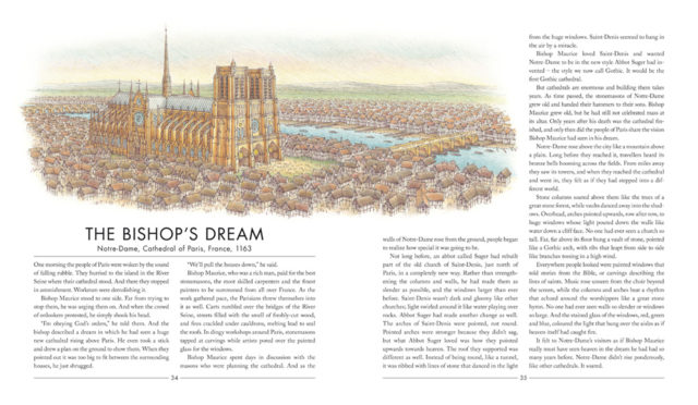 Notre Dame Cathedral area illustration by Stephen Biesty