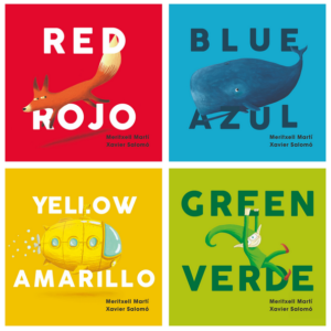 Books Bilingual Rojo Azul Amarillo Verde