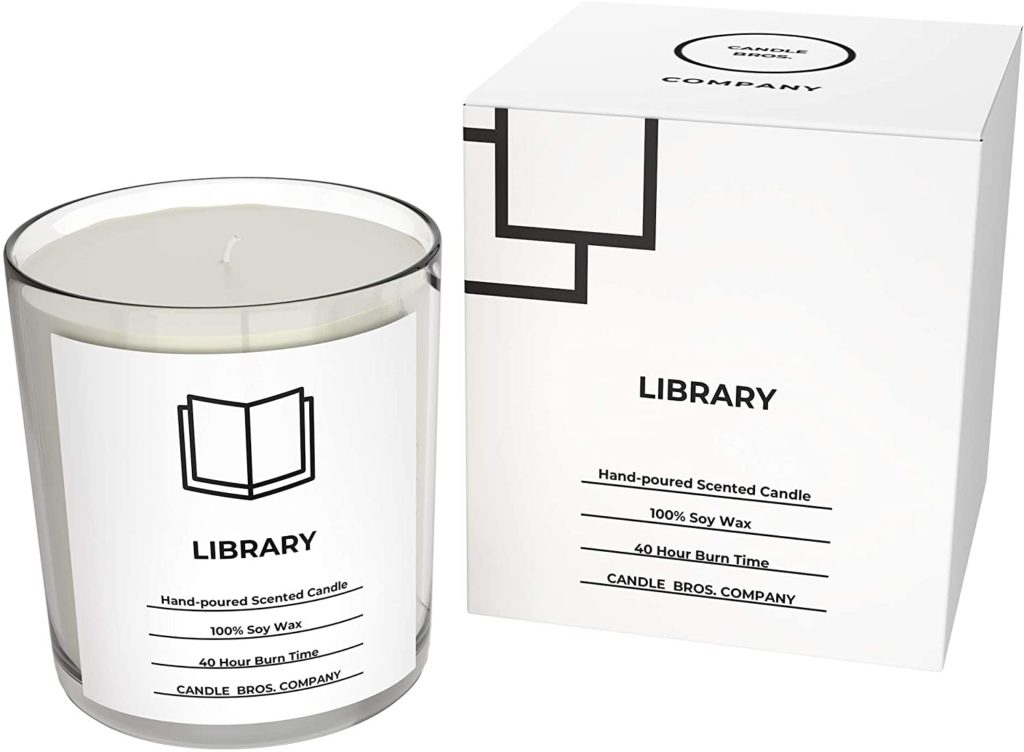 Candle Bros' Soy Wax Leather-Bound Book Scented Candle