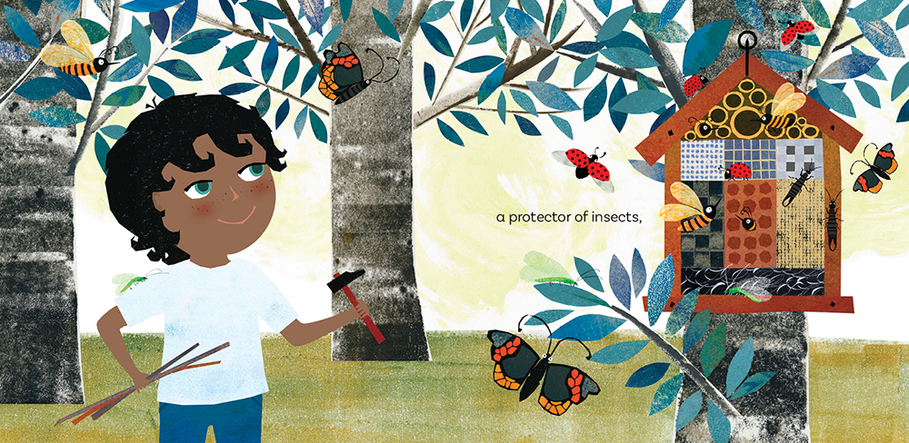 I Am a Kindness Hero Illustration: Protector of Insects