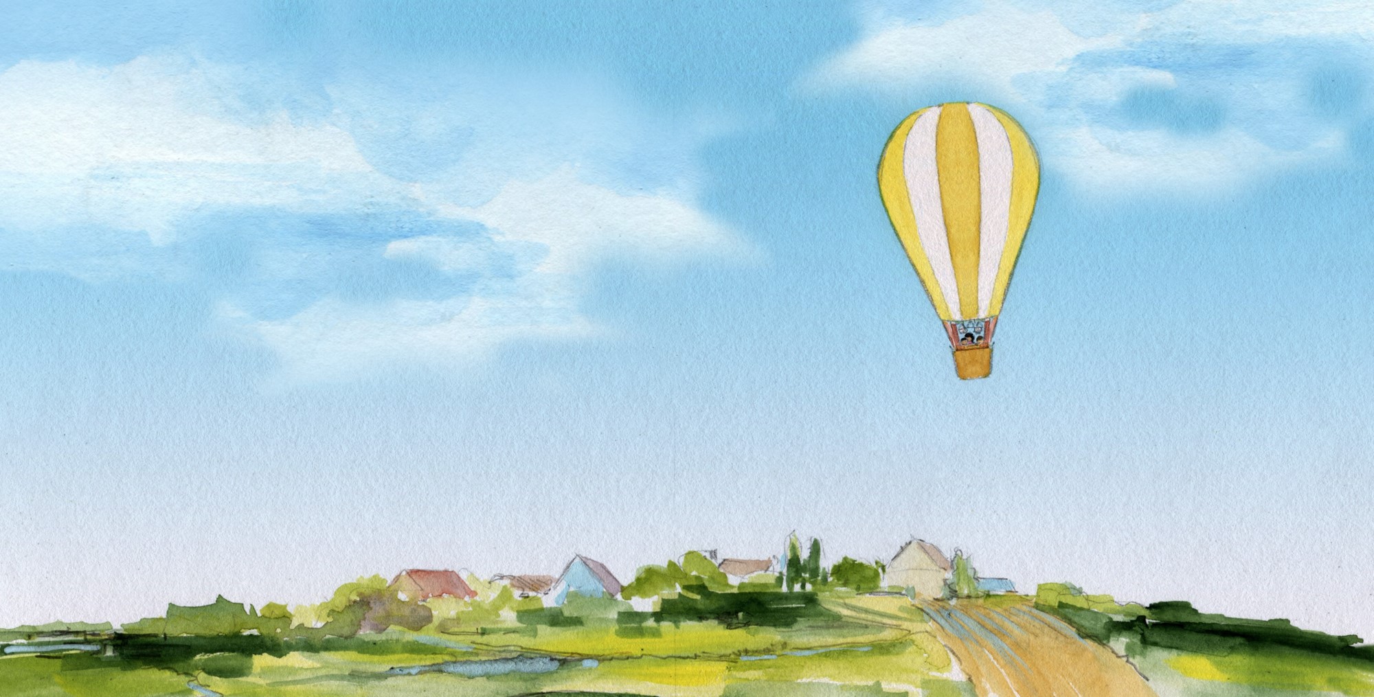Bo, Go Up! by Larry Baum: Hot Air Balloon Illustration by Joanna Pasek