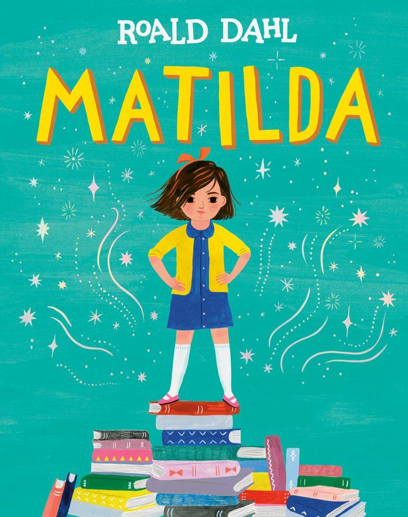 Matilda by Rolad Dahl: Illustrated Book Cover