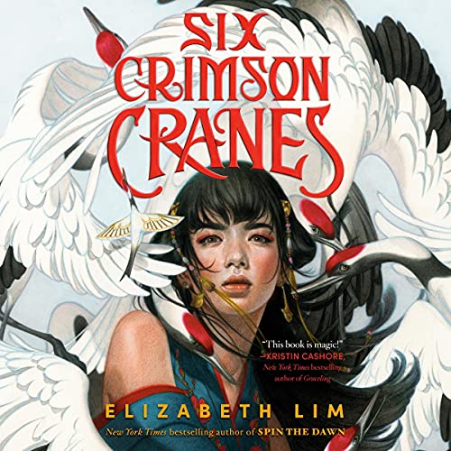 SIX CRIMSON CRANES Audiobook Cover