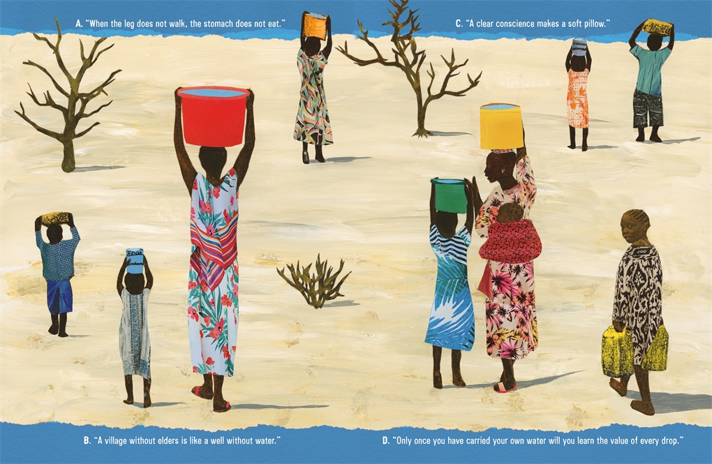 African Proverbs For All Ages: Water Illustration