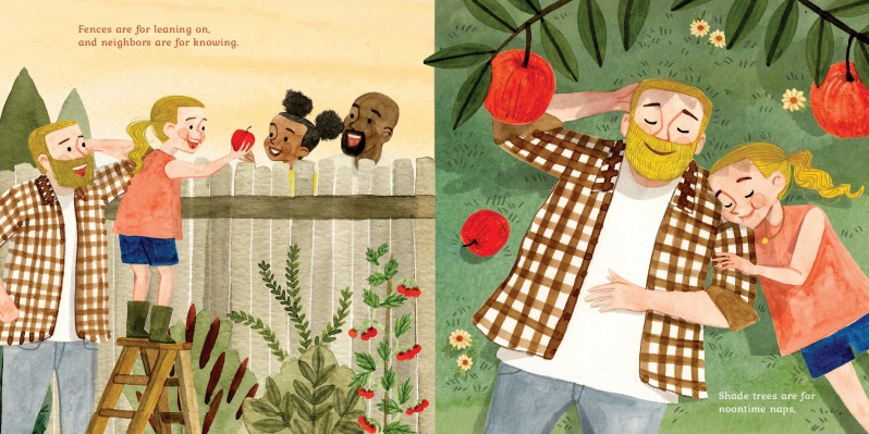 Gardens Are For Growing Illustration spread
