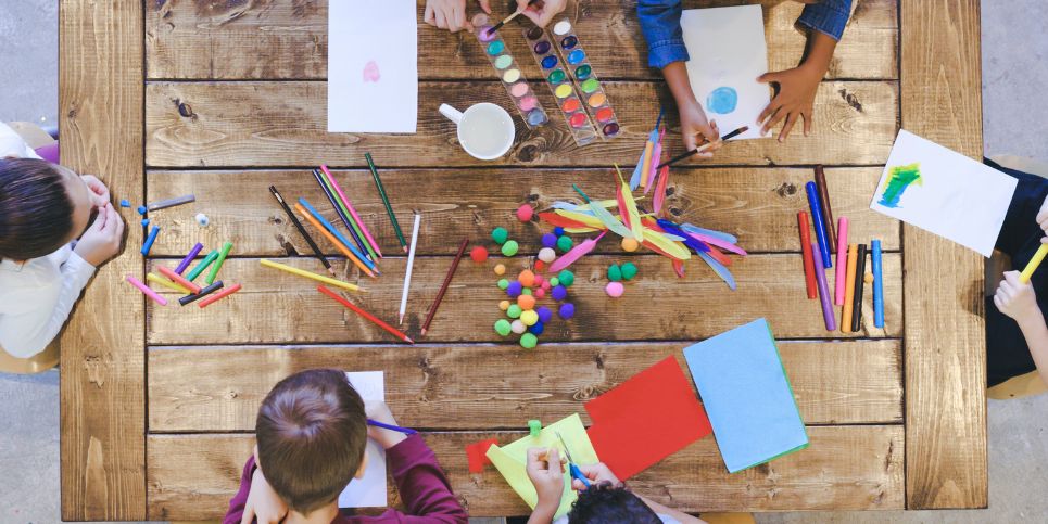 Kids Doing Crafts