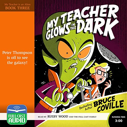 MY TEACHER GLOWS IN THE DARK: Audiobook Cover