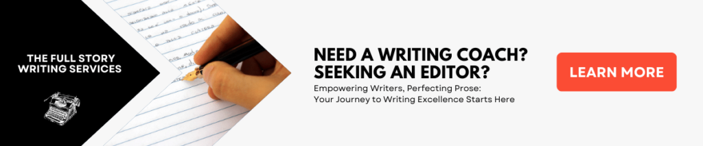 Writing Coach and Childrens Book Editing Services ad