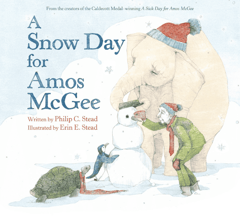 A Snow Day for Amos McGee: Book Cover