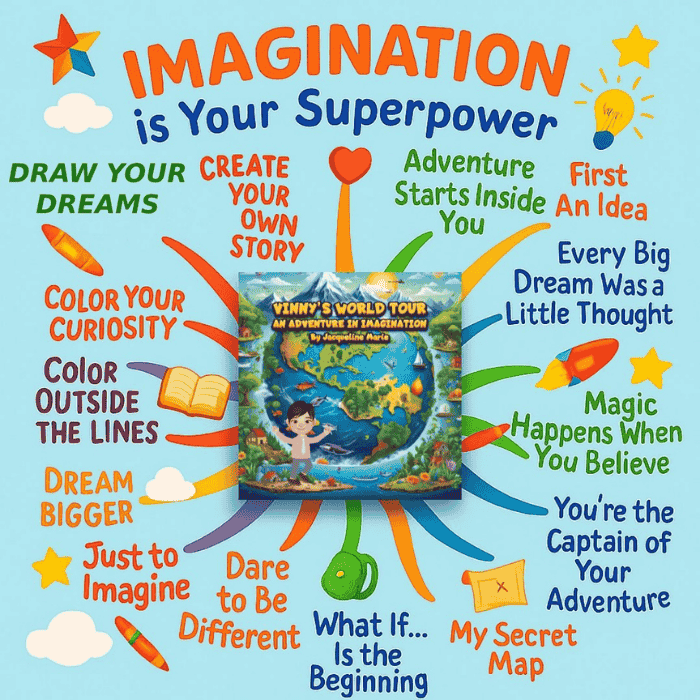 Imagination is Your Super Power graphic