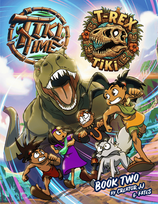 Tiki Time: T-Rex Tiki: Book Cover