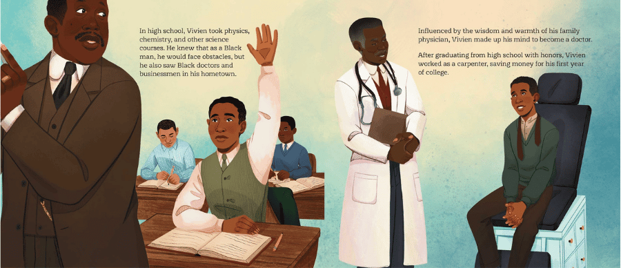Interior illustration from A Doctor at Heart