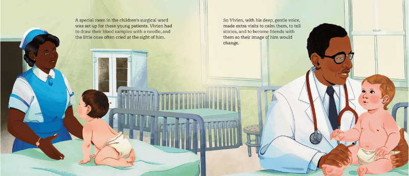Interior illustration from A Doctor at Heart