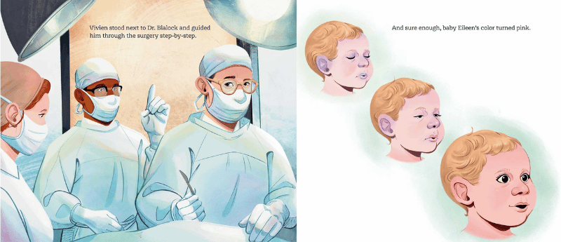 Interior illustration from A Doctor at Heart