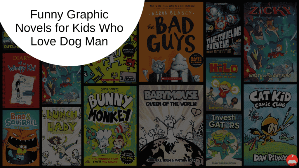 Funny Graphic Novel Book List Header V2 | The Children's Book Review Funny Graphic Novel Book List Header
