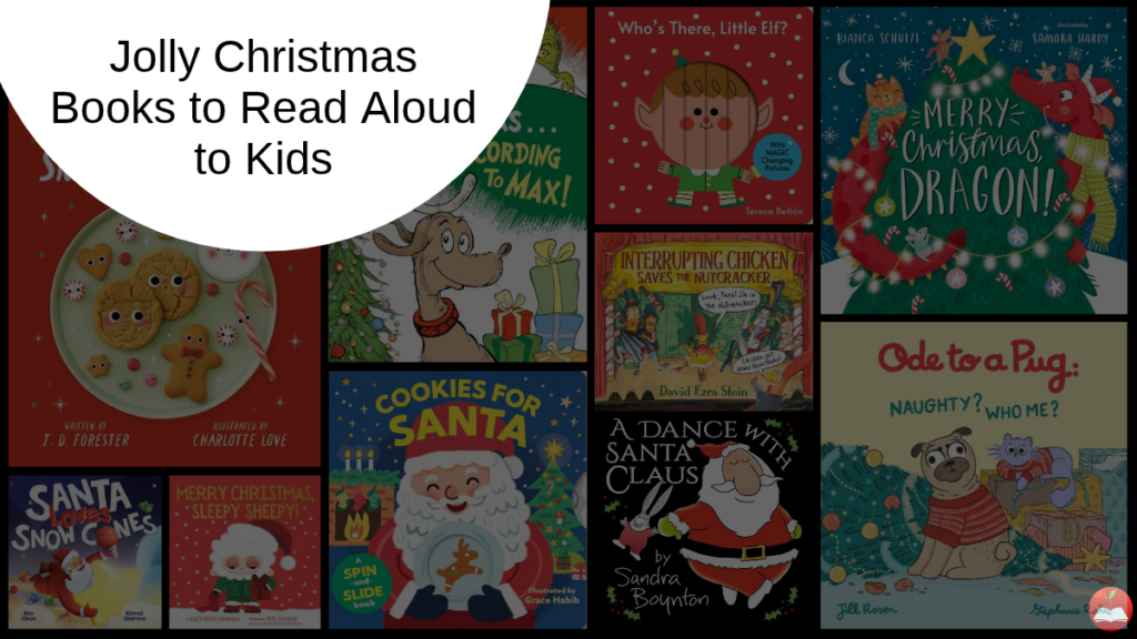 Jolly Christmas Read Aloud Book List Header | The Children's Book Review