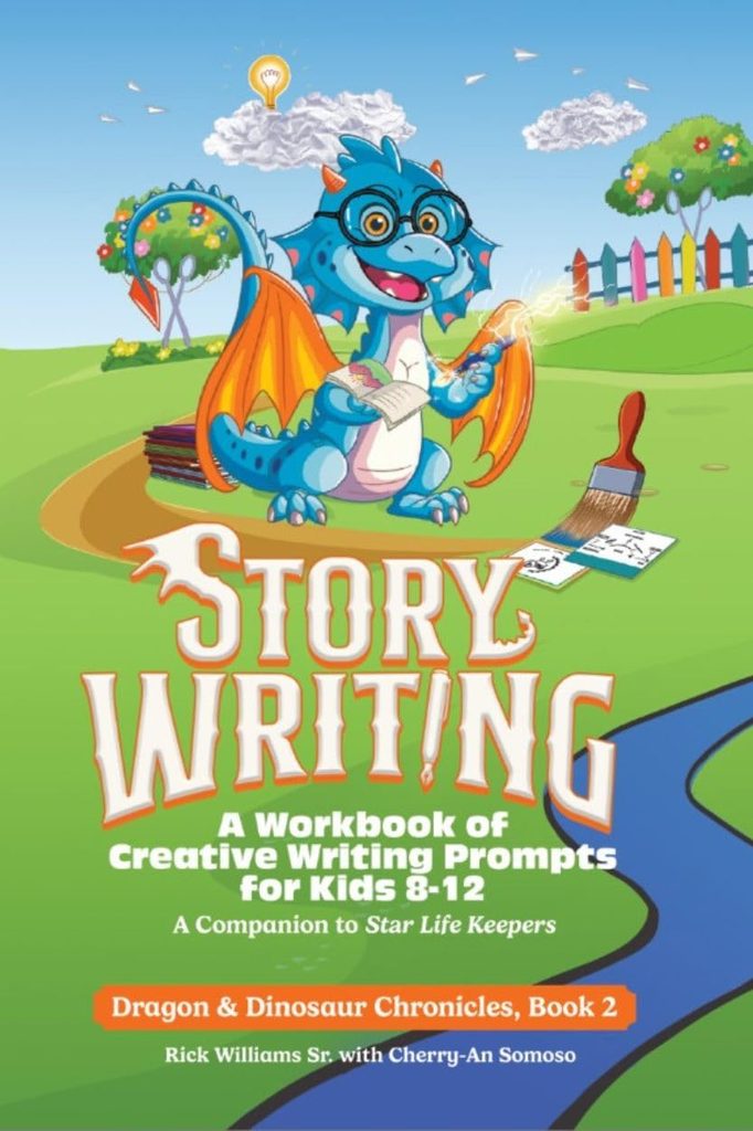 Version 100 | The Children's Book Review Story Writing: A Workbook of Creative Writing Prompts for Kids 8-12: Book Cover